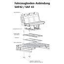 3-er-Schlafsitzbank SAF43  für viele Fahrzeugmodelle geeignet - inkl. Fahrzeugbodenanbindung Breite: 118 cm-Montageplatte mit integrierten Aluminiumschienen