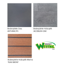 3-er-Schlafsitzbank SAF43  für viele Fahrzeugmodelle geeignet - inkl. Fahrzeugbodenanbindung Breite: 144 cm-Bodenplatte mit Isolierung und integrierten Aluminiumschienen-MB Sprinter / L2 / 2 Schienen-PVC Holzoptik JACOBEAN OAK