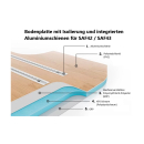 2-er-Schlafsitzbank SAF42 inkl. Bodenplatte Breite: 86 cm-MB Sprinter / L4 / 4 Schienen-PVC Holzoptik Marina TEAK EBONY
