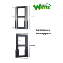 3-er Schlafsitzbank SAF43 inkl. Montageadapter mit Schienensystem und Montageset - 3 komfortable Sitzplätze - Breite  118-150cm - Sitzhöhe 47,50cm - großzügige Schlaffläche - für viele Fahrzeugmodelle geeignet
