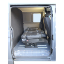 Einrichtung für Doppelkabiner-Kastenwagen - Komplettset mit Einzelsitzen, Bodenplatte, Trennwand und Montagekit - Typ MIXTO - VW T6 Transporter - KR - 1 Einzelsitz TAXI