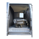 Einrichtung für Doppelkabiner-Kastenwagen - Komplettset mit Einzelsitzen, Bodenplatte, Trennwand und Montagekit - Typ MIXTO - VW T6 Transporter - KR - 2 Einzelsitze TAXI