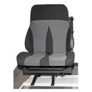 Drehbare Doppelsitzbank FASP Divano 650 grau/schwarz mit...