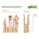Weihnachtsdorf aus Paletten-Holz - Weihnachtsdeko aus Europaletten - Größe S