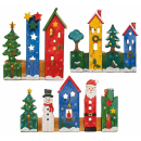 Weihnachtsdorf aus Paletten-Holz - Weihnachtsdeko aus Europaletten - Größe S