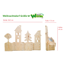 Weihnachtsdorf aus Paletten-Holz - Weihnachtsdeko aus Europaletten - Größe M