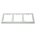 Steckdosen Set 4-teilig – 3-fach Abdeckrahmen, 12V Steckdose, USB-Dopppelsteckdose, 230V Steckdose - Silber