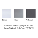 Schublade VARIO weiss, grau oder anthrazit - geeignet für eine Doppelsitzbank 2. Reihe in T5/T6