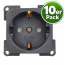 C-Line Steckdose 230V - anthrazit - 10er Pack (3031)
