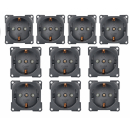 C-Line Steckdose 230V - anthrazit - 10er Pack (3031)