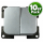 C-Line Doppelschalter 230V - silber - 10er-Pack (3042)