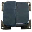 10er-Pack C-line Doppelschalter 230V anthrazit