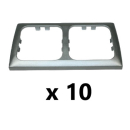 10er-Pack C-Line Doppelrahmen - Silber