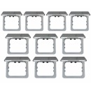 C-Line Einfachrahmen mit Klappe - silber - 10er-Pack (3056)