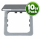 C-Line Einfachrahmen mit Klappe - silber - 10er-Pack (3056)