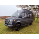 Aluminium Dachgepäckträger für Mercedes Sprinter 907 L3 - mattschwarz - von Rover Vans