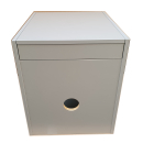 Komplettset Toiletten Hocker grau mit Toilette Porta Potti 565P - inkl. 2 Liter Thetford Aqua Kem - inkl. Gurt zum leichten herausheben