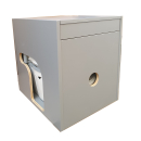 Komplettset Toiletten Hocker grau mit Toilette Porta Potti 565P - inkl. 2 Liter Thetford Aqua Kem - inkl. Gurt zum leichten herausheben