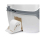 Komplettset Toiletten Hocker grau mit Toilette Porta Potti 565P - inkl. 2 Liter Thetford Aqua Kem - inkl. Gurt zum leichten herausheben