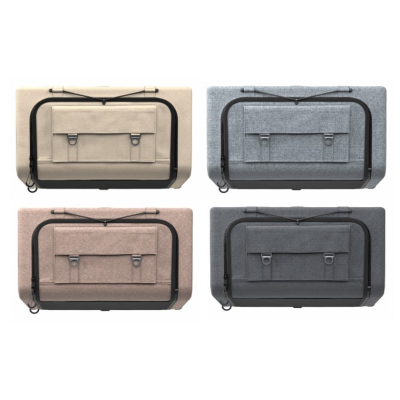 Moon Box TEBE - gepolsterte Hängetasche aus Aluminium - Farbe grau, anthrazit, beige oder braun - Länge 50, 70, 95 oder 114 cm - inkl. Montageset - für viele Fahrzeugtypen geeignet