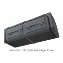 Moon Box TEBE - Aluminium Hängetasche inkl. Montageset - Grau oder Anthrazit - in 4 Größen - für viele Fahrzeugmodelle geeignet