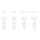 Moon Box TEBE - Aluminium Hängetasche inkl. Montageset - Grau oder Anthrazit - in 4 Größen - für viele Fahrzeugmodelle geeignet