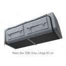 Moon Box TEBE - gepolsterte Hängetasche aus Aluminium - Farbe grau, anthrazit, beige oder braun - Länge 50, 70, 95 oder 114 cm - inkl. Montageset - für viele Fahrzeugtypen geeignet