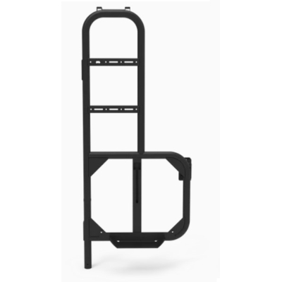 Heckleiter mit Reserveradhalter für Sprinter 907 ab 2018 - L2 - 4x4 Allradantrieb - Fahrerseite - Mattschwarz