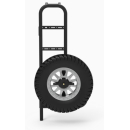 Heckleiter mit Reserveradhalter für Sprinter 907 ab 2018 - L2 - 4x4 Allradantrieb - Fahrerseite - Mattschwarz