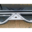 Aluminium Seiten-Trittbretter links und rechts für Mercedes Sprinter 907 L3 - mattschwarz - von Rover Vans