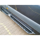 Aluminium Seiten-Trittbretter links und rechts für Mercedes Sprinter 907 L3 - mattschwarz - von Rover Vans