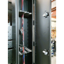 Heckträger mit Heckbox für Ski und Snowboard Größe L für Mercedes Sprinter 907 ab 2018 - Beifahrerseite - mattschwarz