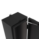 Heckträger mit Heckbox für Ski und Snowboard Größe L für Mercedes Sprinter 907 - Beifahrerseite - Mattschwarz