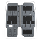 Hecktür Organizer für Kastenwagen - für viele Fahrzeugtypen geeignet - Grau oder Anthrazit - Moon Organizer MAX