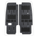 Hecktür Organizer für Kastenwagen - für viele Fahrzeugtypen geeignet - Grau oder Anthrazit - Moon Organizer MAX