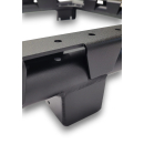 Universeller Aluminiumträger für Transporter / Zubehörträger / Heckträger - Beifahrerseite - mattschwarz - von Rover Vans