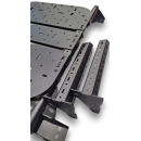 Universeller Aluminiumträger für Transporter / Zubehörträger / Heckträger - Beifahrerseite - mattschwarz - von Rover Vans