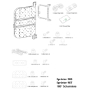 Universeller Aluminiumträger für Transporter / Zubehörträger / Heckträger - Beifahrerseite - mattschwarz - von Rover Vans