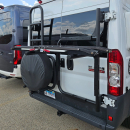 Universeller Aluminiumträger für Transporter / Zubehörträger / Heckträger - Beifahrerseite - mattschwarz - von Rover Vans