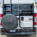 Universeller Aluminiumträger für Transporter / Zubehörträger / Heckträger - Beifahrerseite - mattschwarz - von Rover Vans