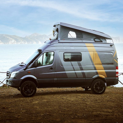 Schlafdach SCA 252 inkl. Bettpolster und Verstärkungsrahmen für Sprinter ab 2006/VW Crafter ab 2016 - L2/L3