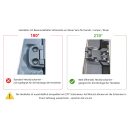 Heckleiter mit Reserveradhalter für Ducato / Jumper / Boxer / Movano - Fahrerseite - FWD/RWD - mattschwarz - nur für Scharniere 270°