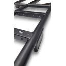 Heckleiter mit Reserveradhalter für Ford Transit MK8 ab 2014 - Fahrerseite - mattschwarz - für Scharniere 180° und 270° FWD