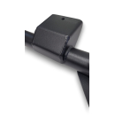 Heckleiter mit Reserveradhalter für Ford Transit MK8 ab 2014 - Fahrerseite - mattschwarz - für Scharniere 180° und 270° RWD