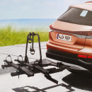 Fahrradträger Spinder SC2 für 2 Fahrräder/E-Bikes – für Anhängerkupplung – geeignet für große Hecktüren – zusammenklappbar & abnehmbar – schwarz - inkl. LED-Beleuchtungsstreifen