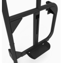 Heckleiter mit Reserveradhalter für Mercedes Sprinter 907 ab 2018 - L2 - FWD, RWD oder 4x4 - Fahrerseite - Scharniere 180° - mattschwarz - von Rover Vans