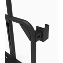 Heckleiter mit Reserveradhalter für Mercedes Sprinter 906 bis 2018 - L2 - FWD, RWD oder 4x4 - Fahrerseite - Scharniere 180° - mattschwarz - von Rover Vans