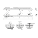Aluminium Seiten-Trittbretter links und rechts für Ford Transit MK8 ab 2014 - L3 / L4 - mattschwarz - von Rover Vans