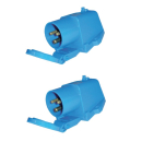 CEE-Wandgeräte-Aufbaustecker - mit Deckel - 2...