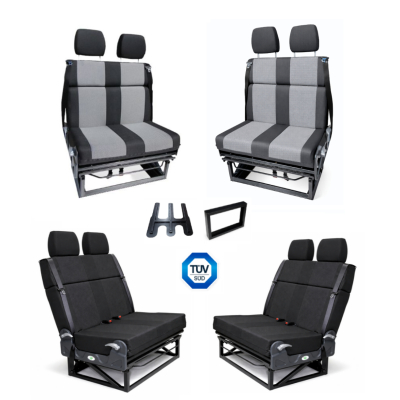 Sitzbank Schlafsitzbank FASP Divano 506 mit Isofix - mit Konfigurator Sitzbezug / Farbe / Bedienhebel / Montageset /Erhögungsadapter - für viele Fahrzeugtypen geeignet